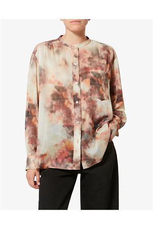 Blusa mexika in voile di cotone con stampa MARANT ÉTOILE | HT0028FAD1J13E90BE